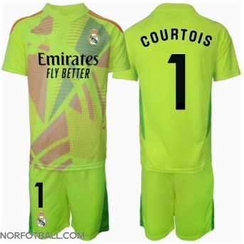 Billige Fotballdrakt Real Madrid Thibaut Courtois #1 Keeper Replika Tredjedraktsett Barn 2024-25 Kortermet (med bukser)